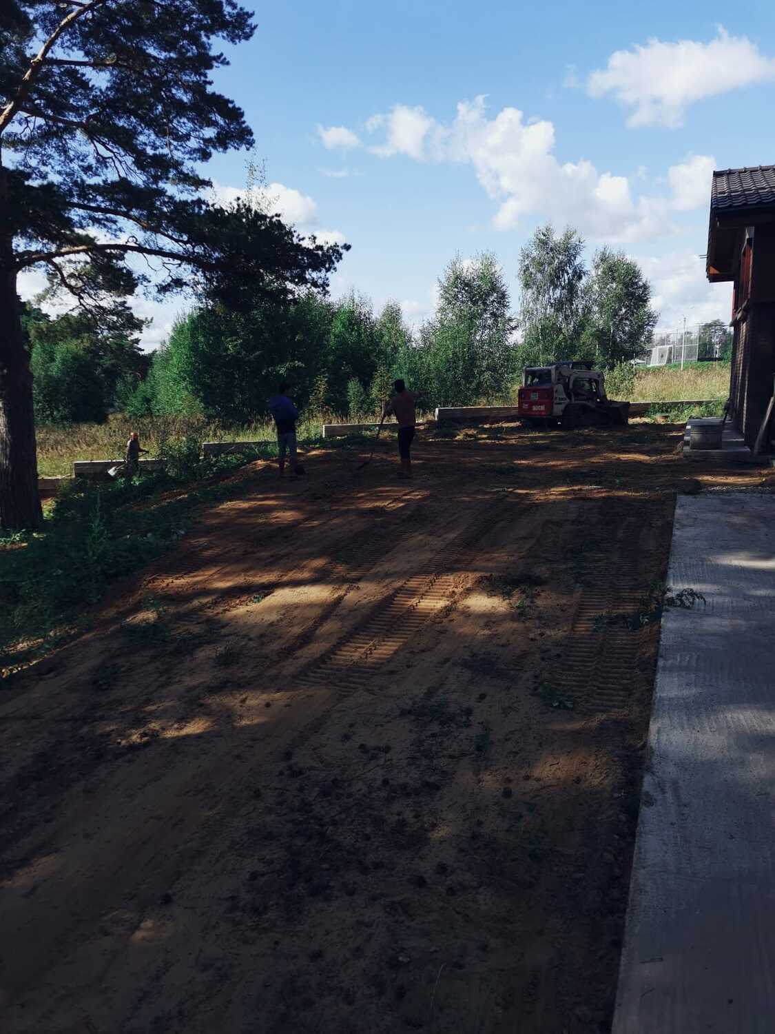 Прикатка почвы
